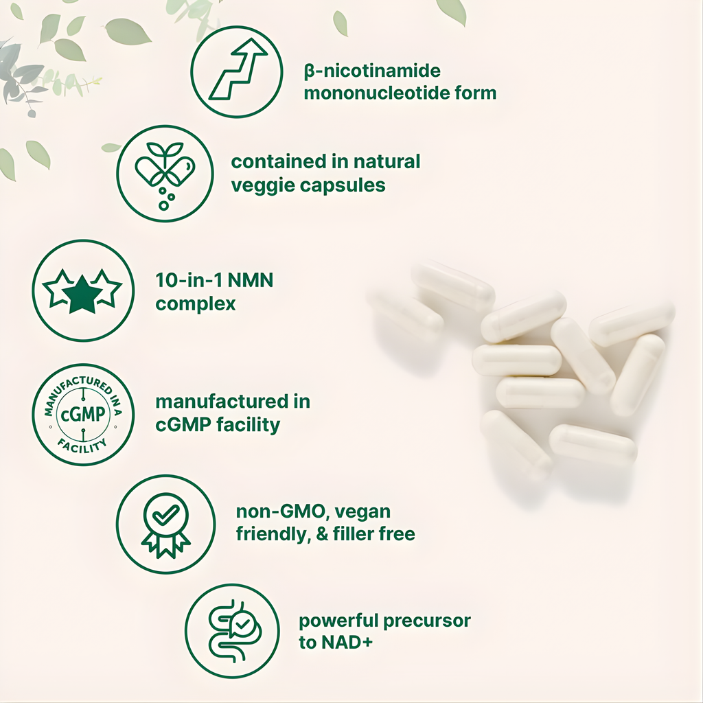 NMN Complex 1,000mg Per Serving 10-1 Complex
