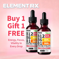 Vitamin B12 Liquid Supplement Drops with B6, B1, Niacin & Folate (2-PACK)