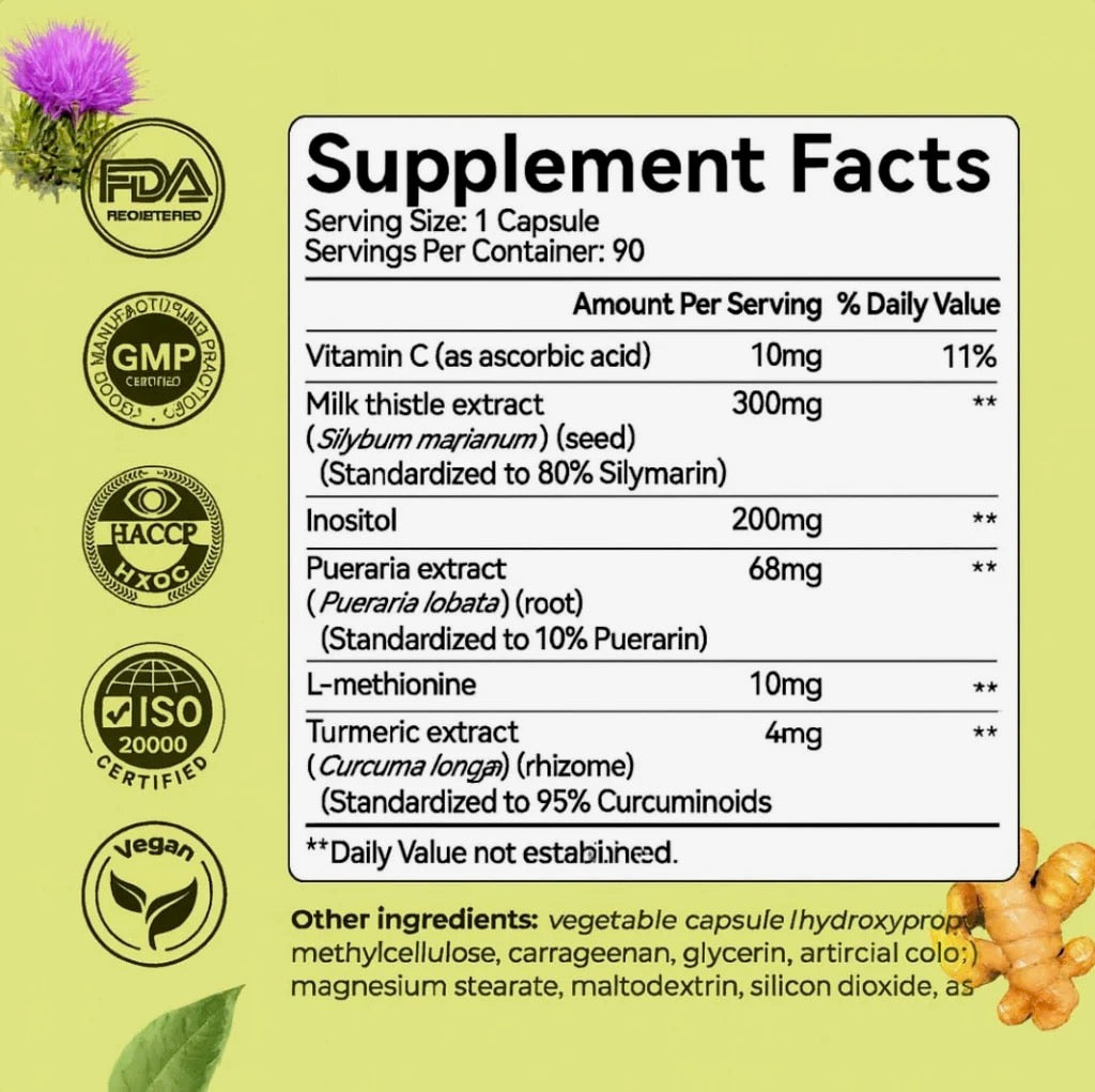 MILK THISTLE LIVER DETOX & COLON CLEANSE