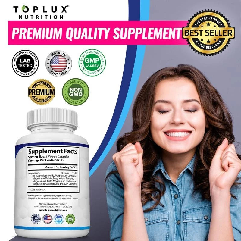 ELEMENT RX™ Magnesium Complex 8 Essential Magnesium Supplement 1000mg